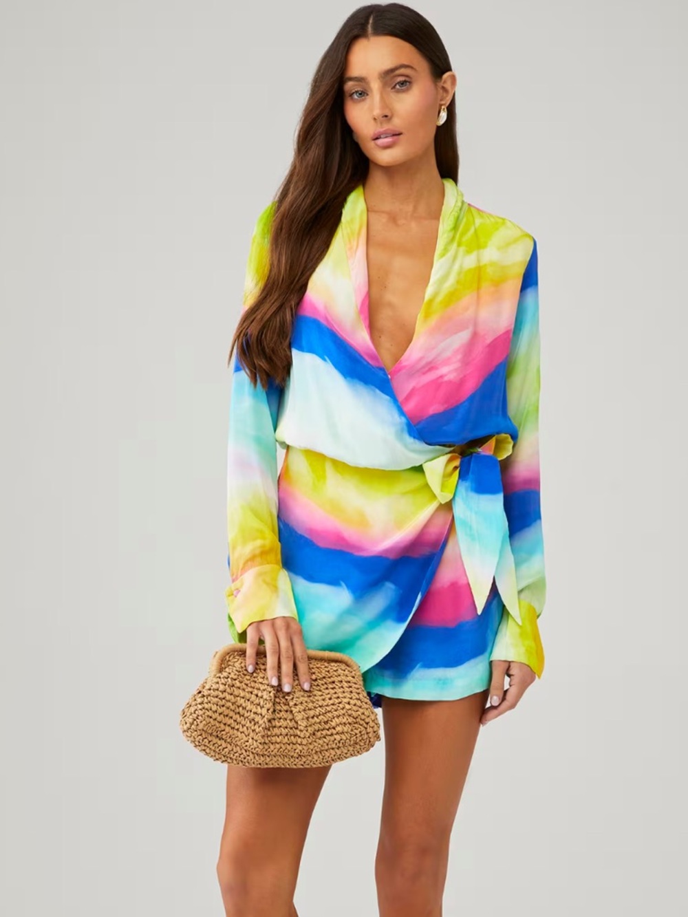 Rococo Sand Wrap Romper Multi Color
